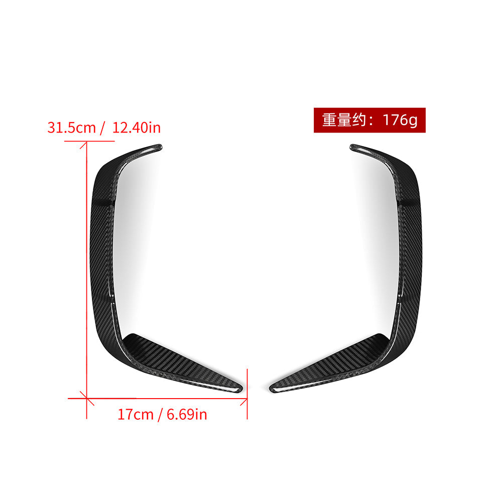 SOOQOO BMW 4 Series G22 carbon fibre carbon trim - full vehicle shot with part installed