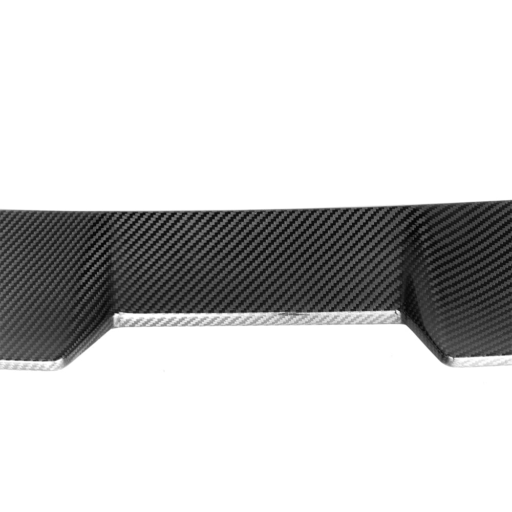 SOOQOO BMW M5 G90 carbon fibre spoiler - rear three-quarter view