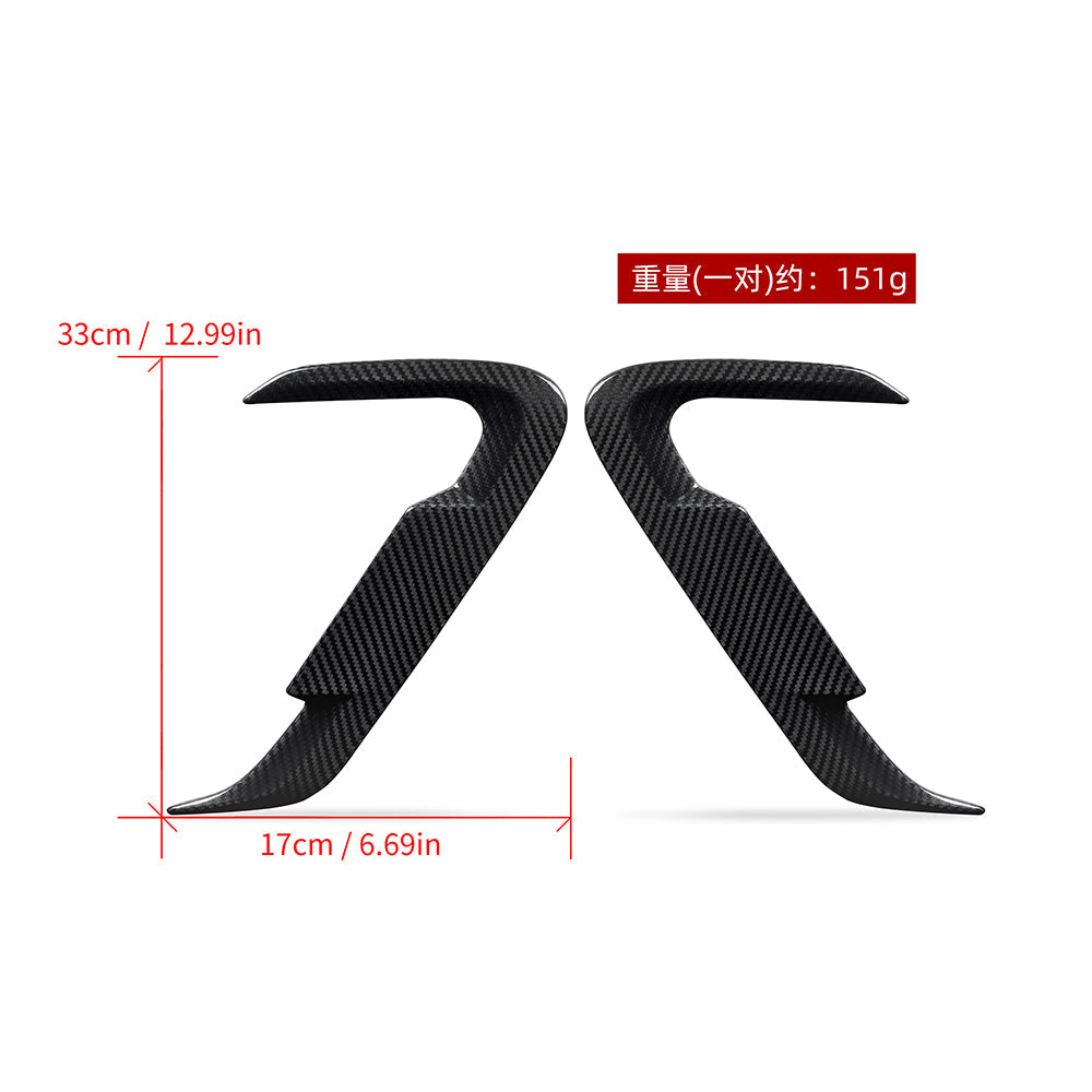 SOOQOO BMW X3 G01 carbon fibre side fender - full vehicle shot with part installed