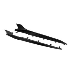 SOOQOO BMW M8 F93 carbon fibre side skirt - side profile view
