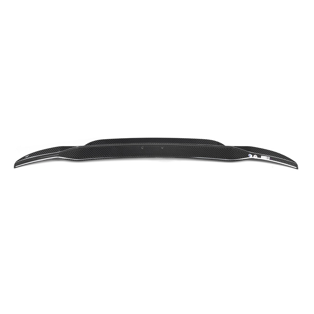 SOOQOO BMW X3 G01 carbon fibre spoiler - front three-quarter view