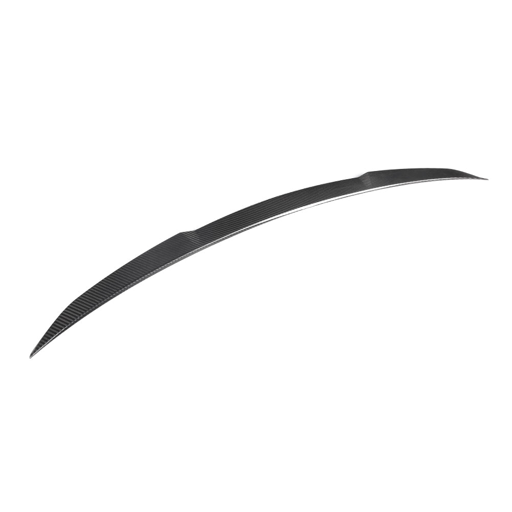 SOOQOO BMW 4 Series G26 carbon fibre spoiler - installation fitment view