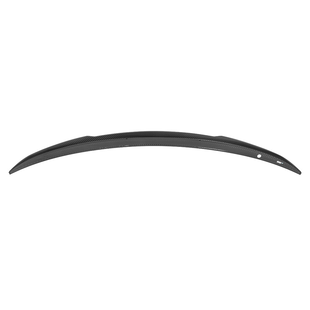 SOOQOO BMW 4 Series G26 carbon fibre spoiler - full vehicle shot with part installed