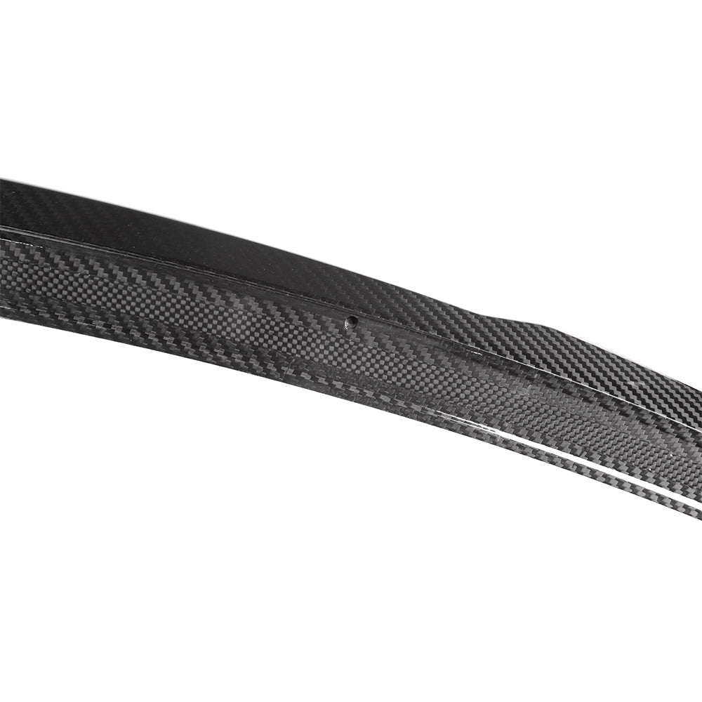 SOOQOO BMW 4 Series G26 carbon fibre spoiler - detail shot of mounting points