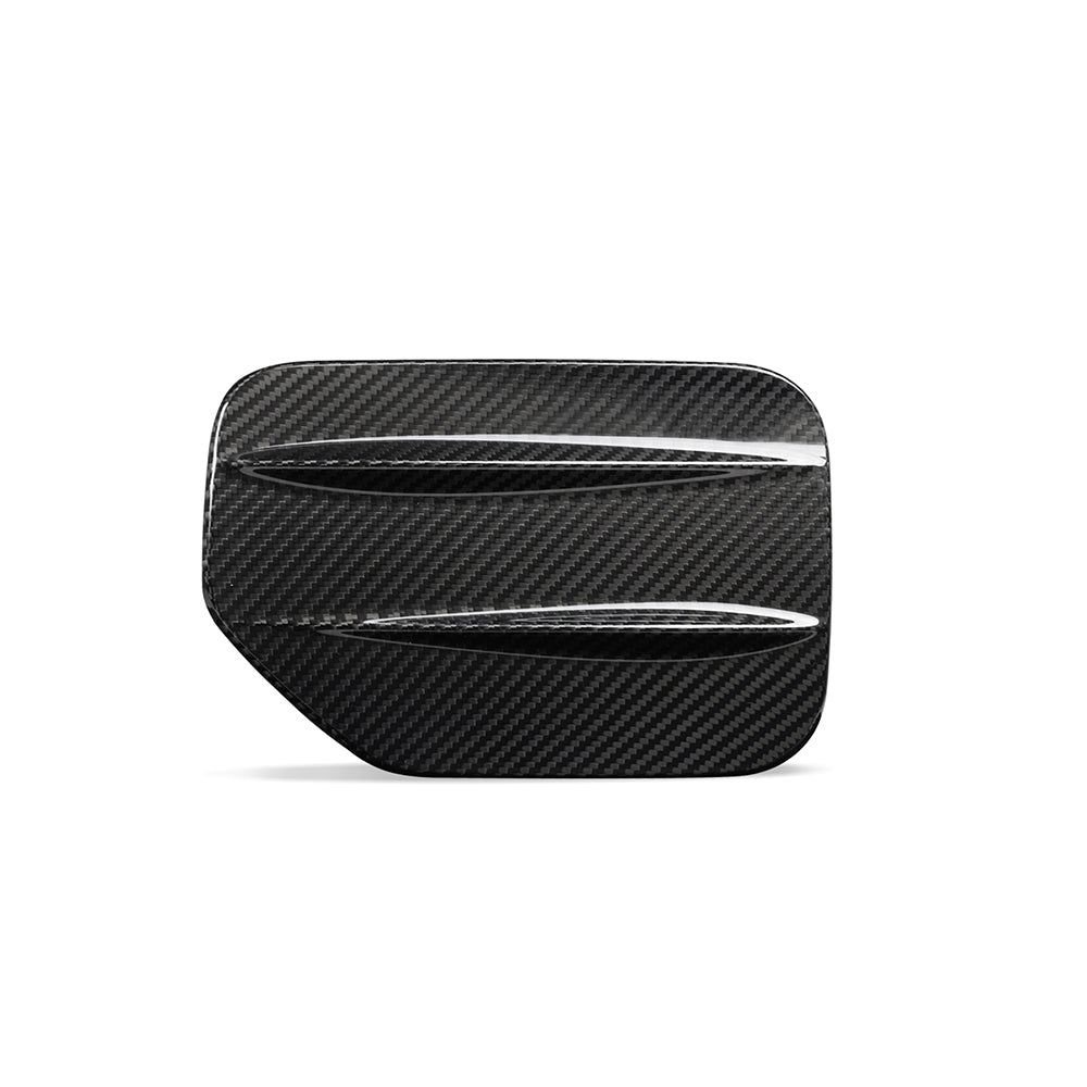 SOOQOO BMW iX3 G08 carbon fibre adapter cover - side profile view