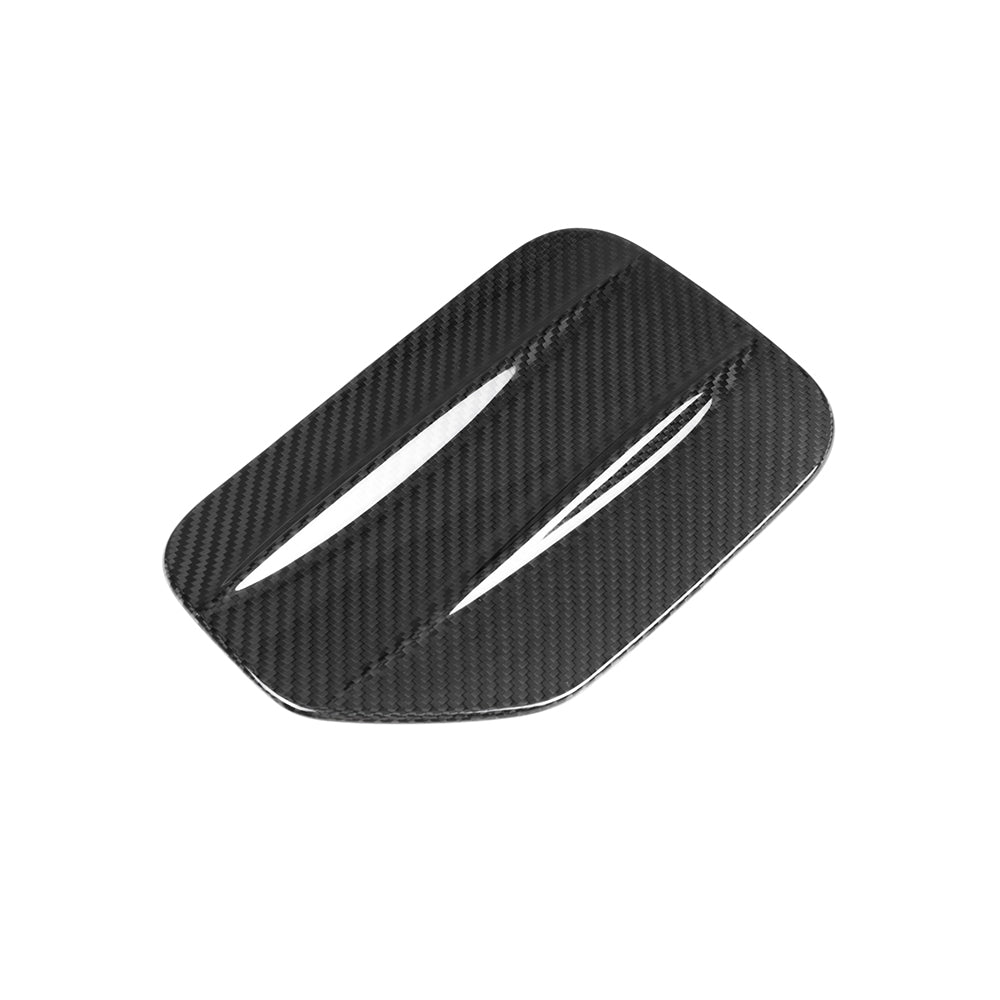 SOOQOO BMW iX3 G08 carbon fibre adapter cover - installation fitment view