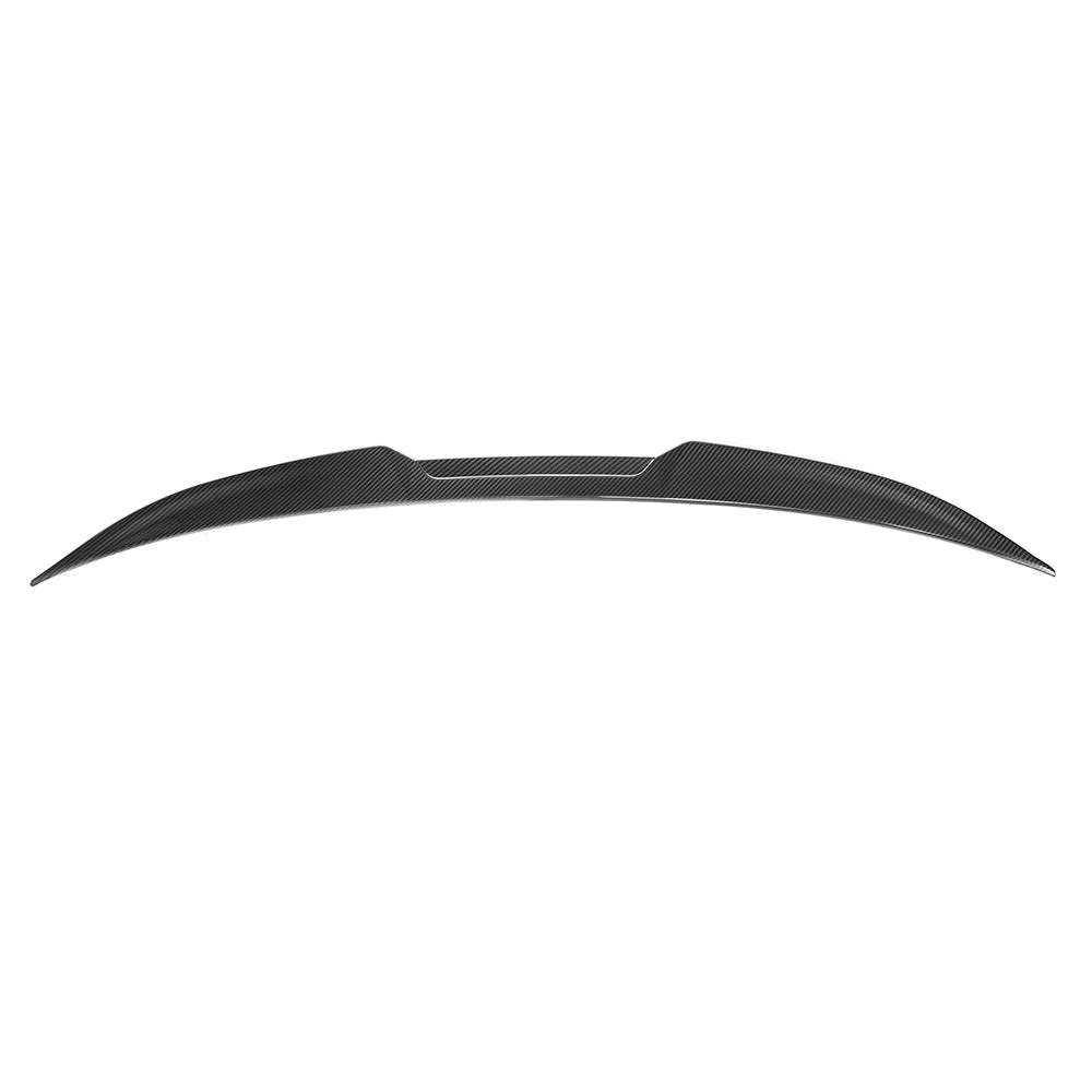 SOOQOO BMW M5 G90 carbon fibre spoiler - front three-quarter view