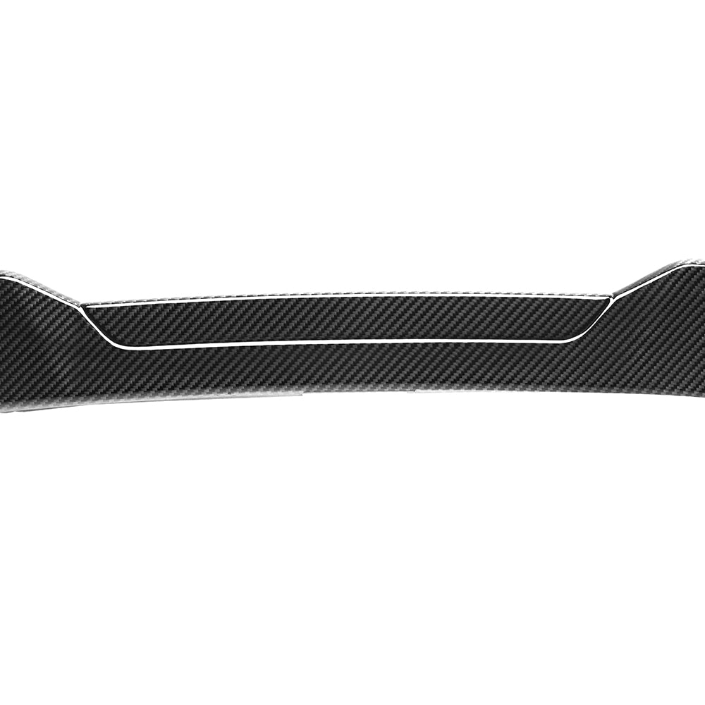 SOOQOO BMW M5 G90 carbon fibre spoiler - front three-quarter view
