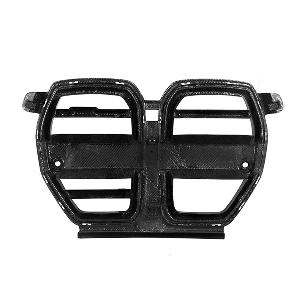 SOOQOO BMW M3 G80 carbon fibre grille - installation fitment view