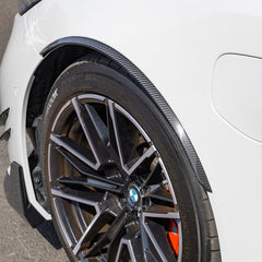 SOOQOO BMW M5 G90 carbon fibre carbon trim - rear three-quarter view