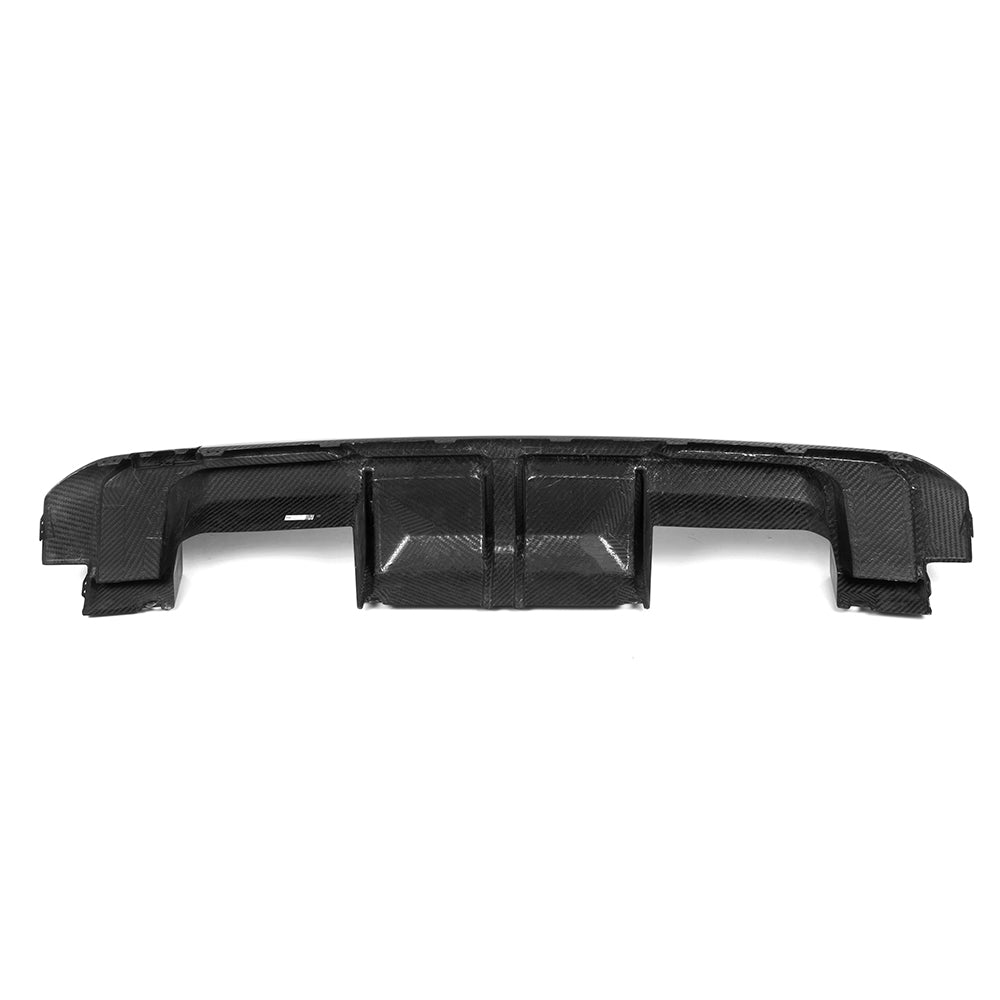 SOOQOO BMW M3 G80 carbon fibre rear diffuser - installation fitment view