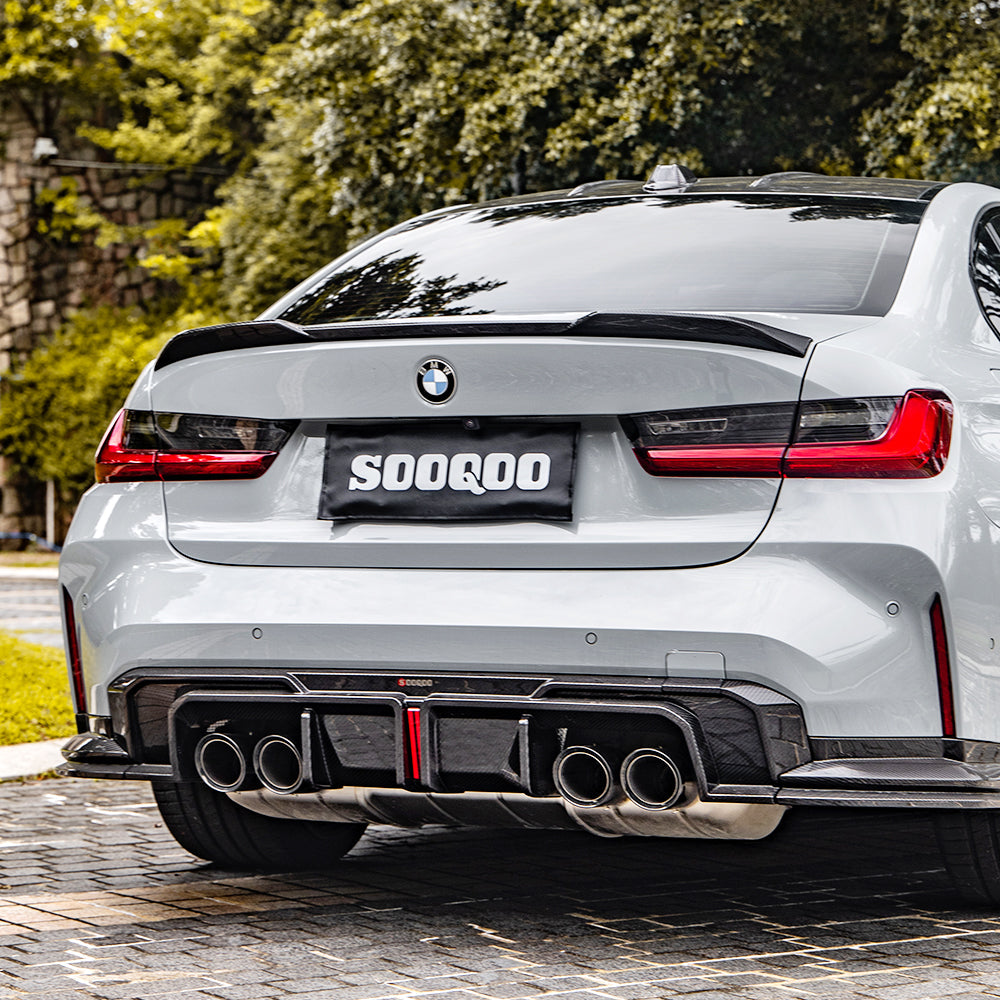 G80 Rear End Mod SOOQOO BMW M3 G80 V1 Carbon Fibre Rear Diffuser | AME Motorsport Austr