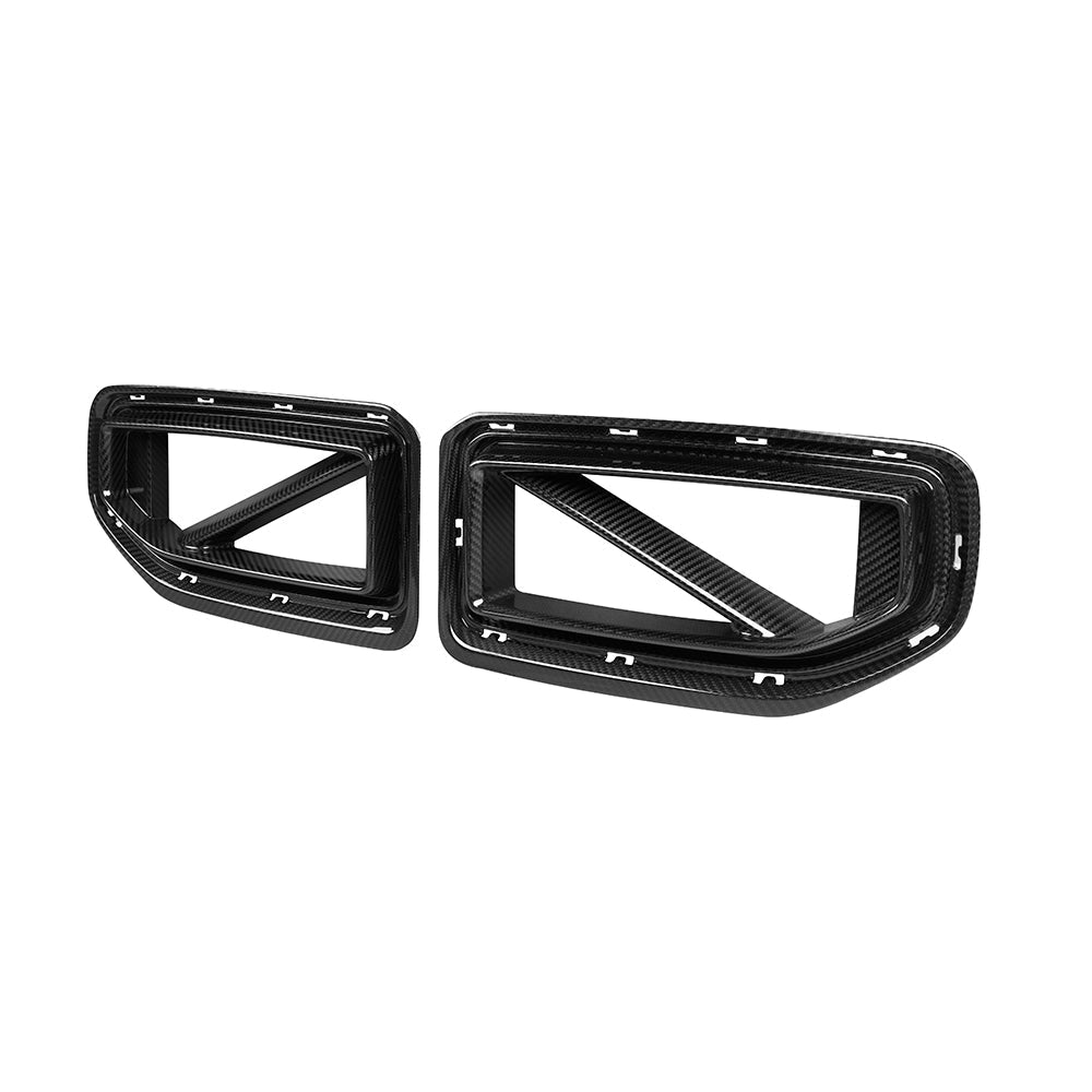 SOOQOO BMW M2 G87 carbon fibre grille - installation fitment view