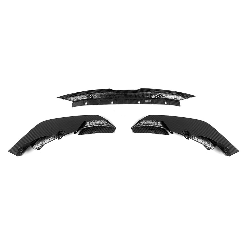 SOOQOO BMW M3  carbon fibre front splitter - installation fitment view