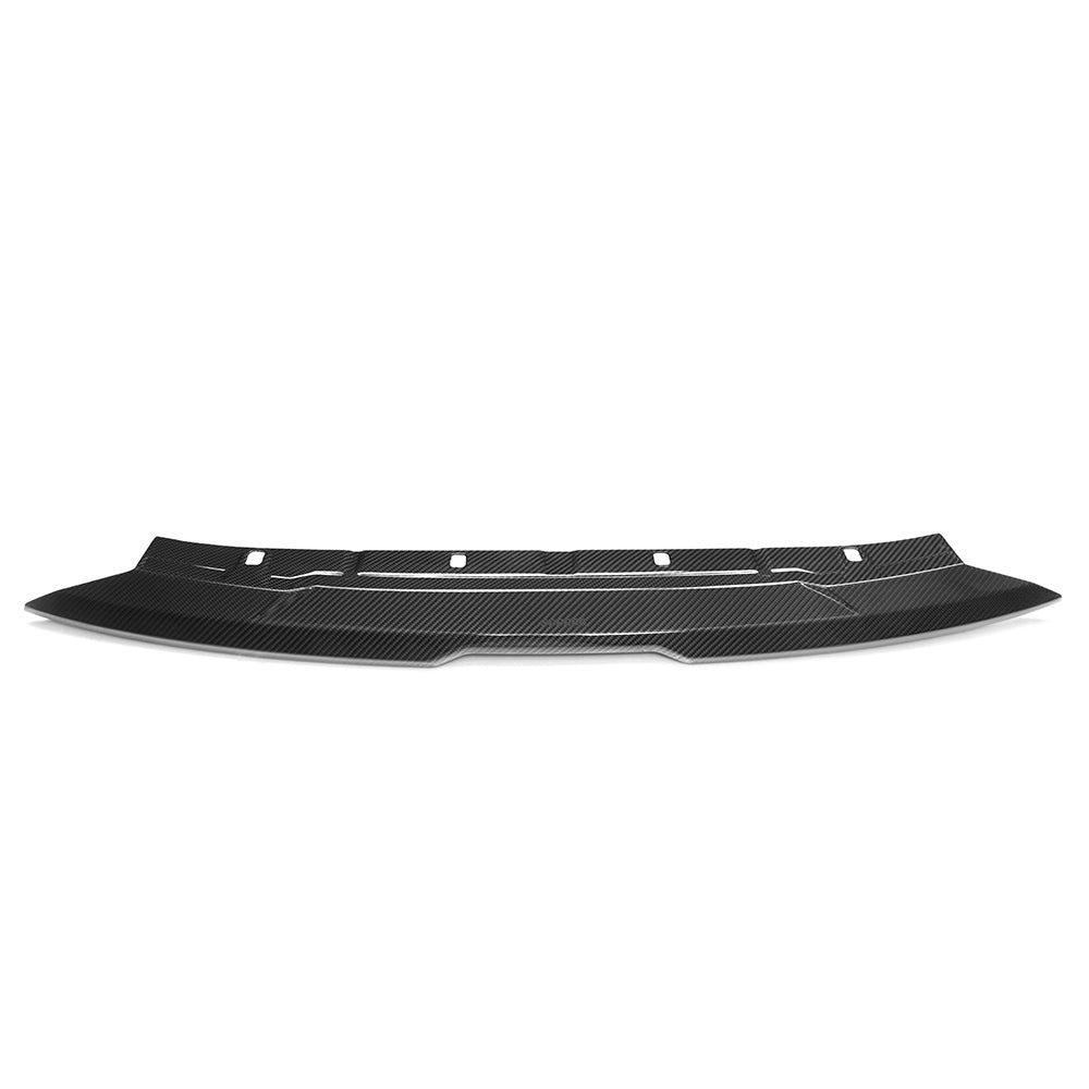 SOOQOO BMW M3  carbon fibre front splitter - detail shot of mounting points