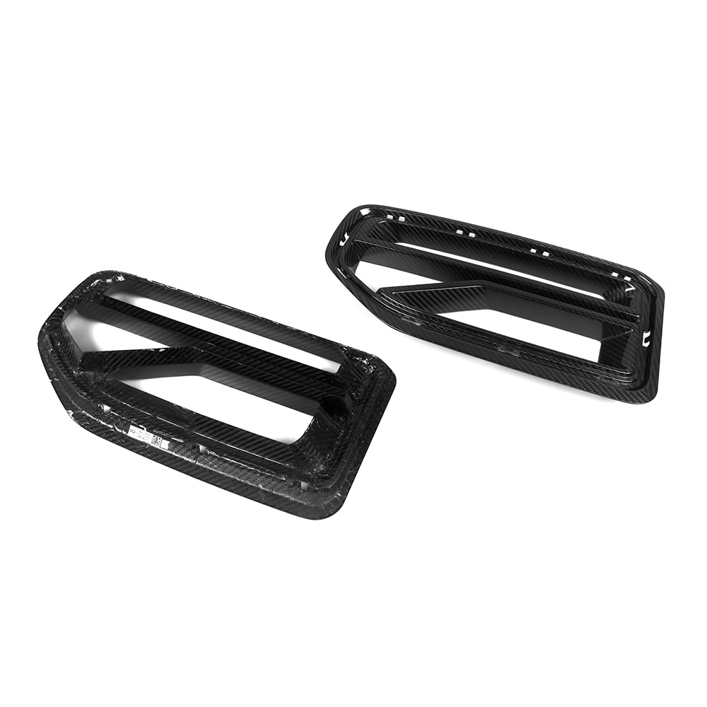 SOOQOO BMW M2 G87 carbon fibre grille - front three-quarter view