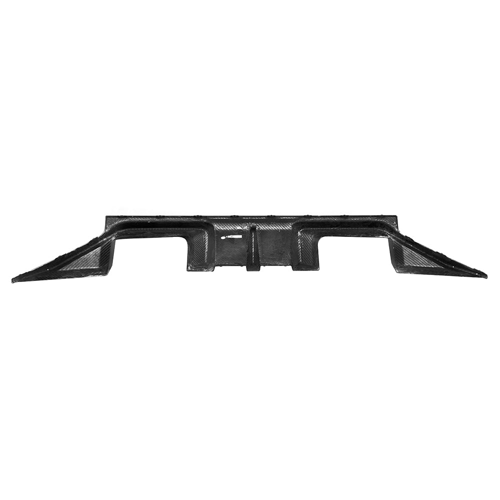 SOOQOO BMW M2 G87 carbon fibre rear diffuser - installation fitment view
