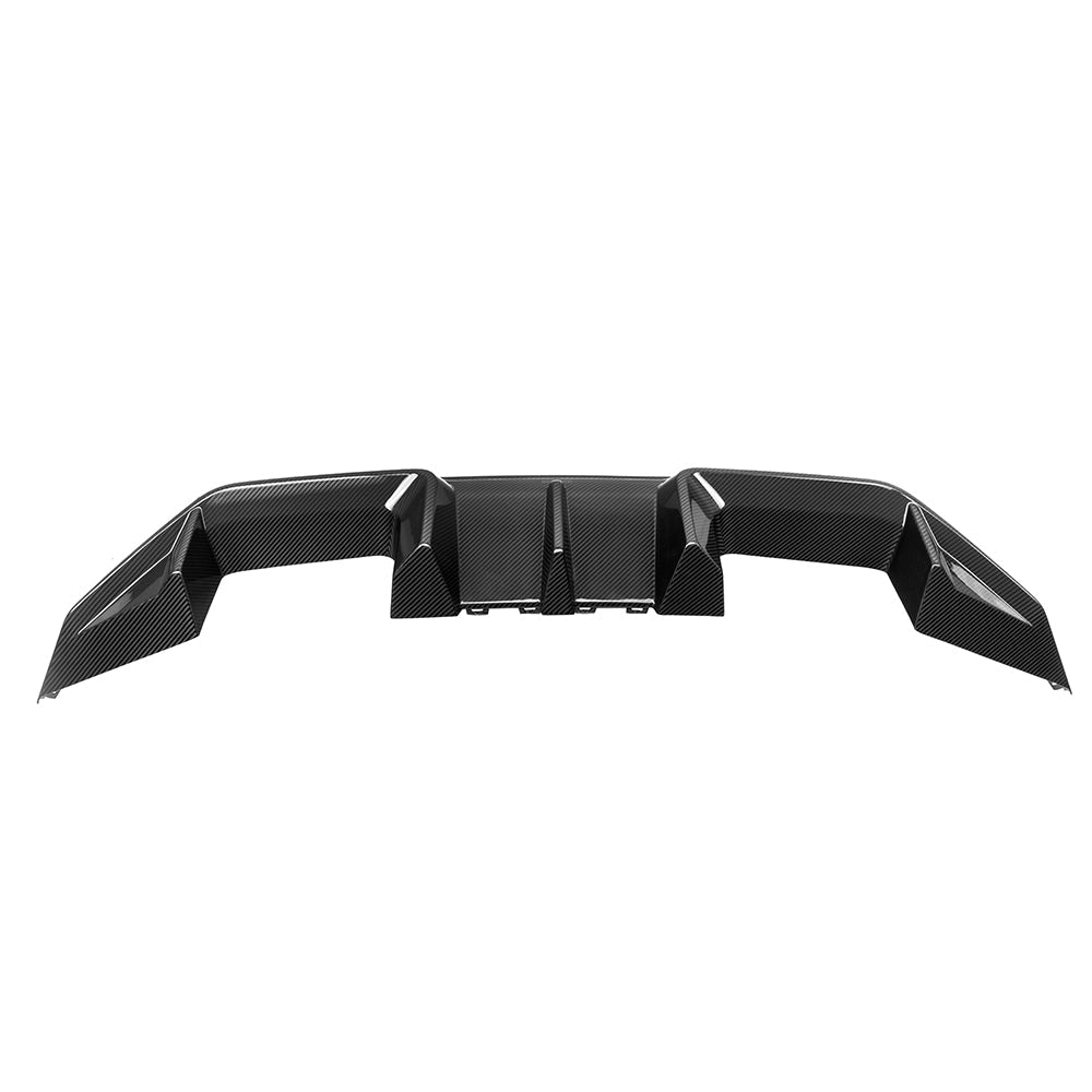 SOOQOO BMW M2 G87 carbon fibre rear diffuser - detail shot of mounting points
