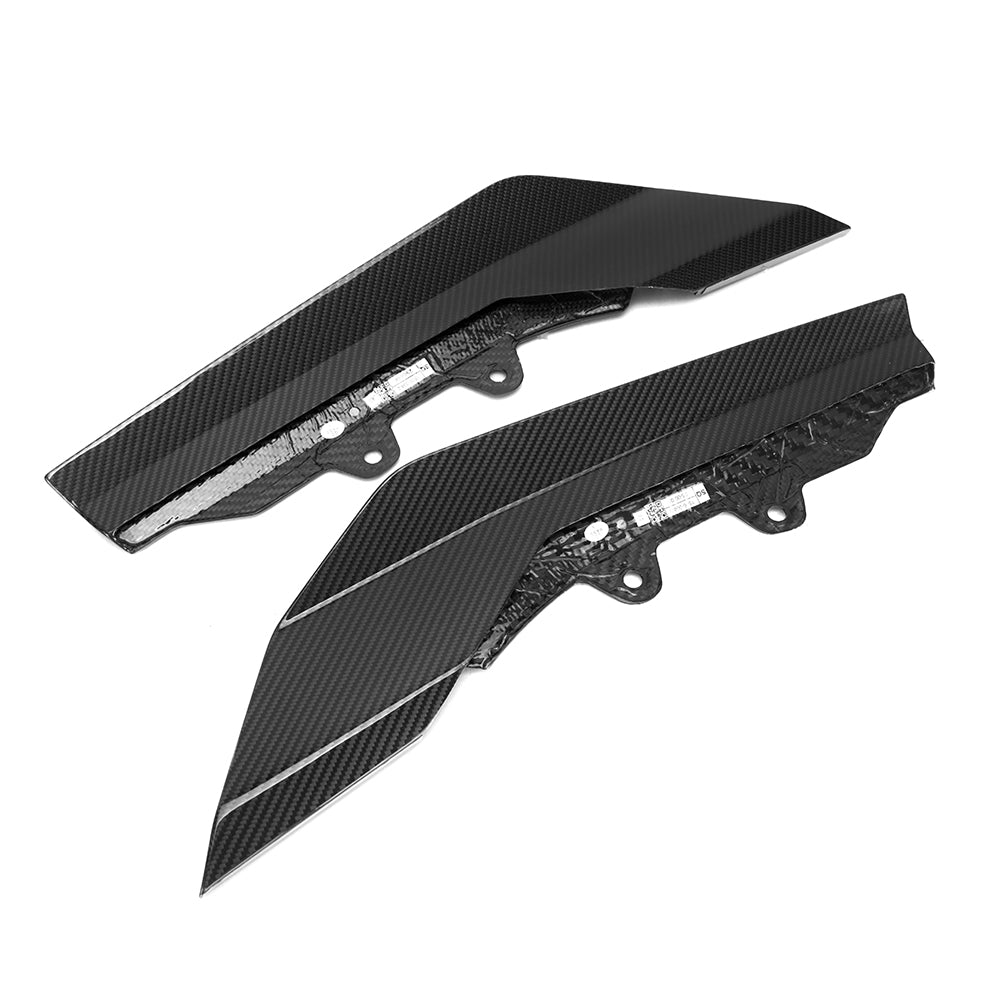 SOOQOO BMW M2 G87 carbon fibre rear diffuser - front three-quarter view