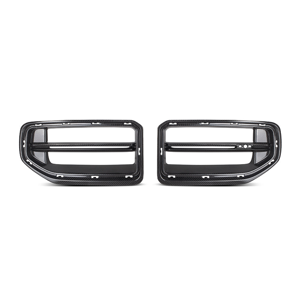 SOOQOO BMW M2 G87 carbon fibre grille - front three-quarter view