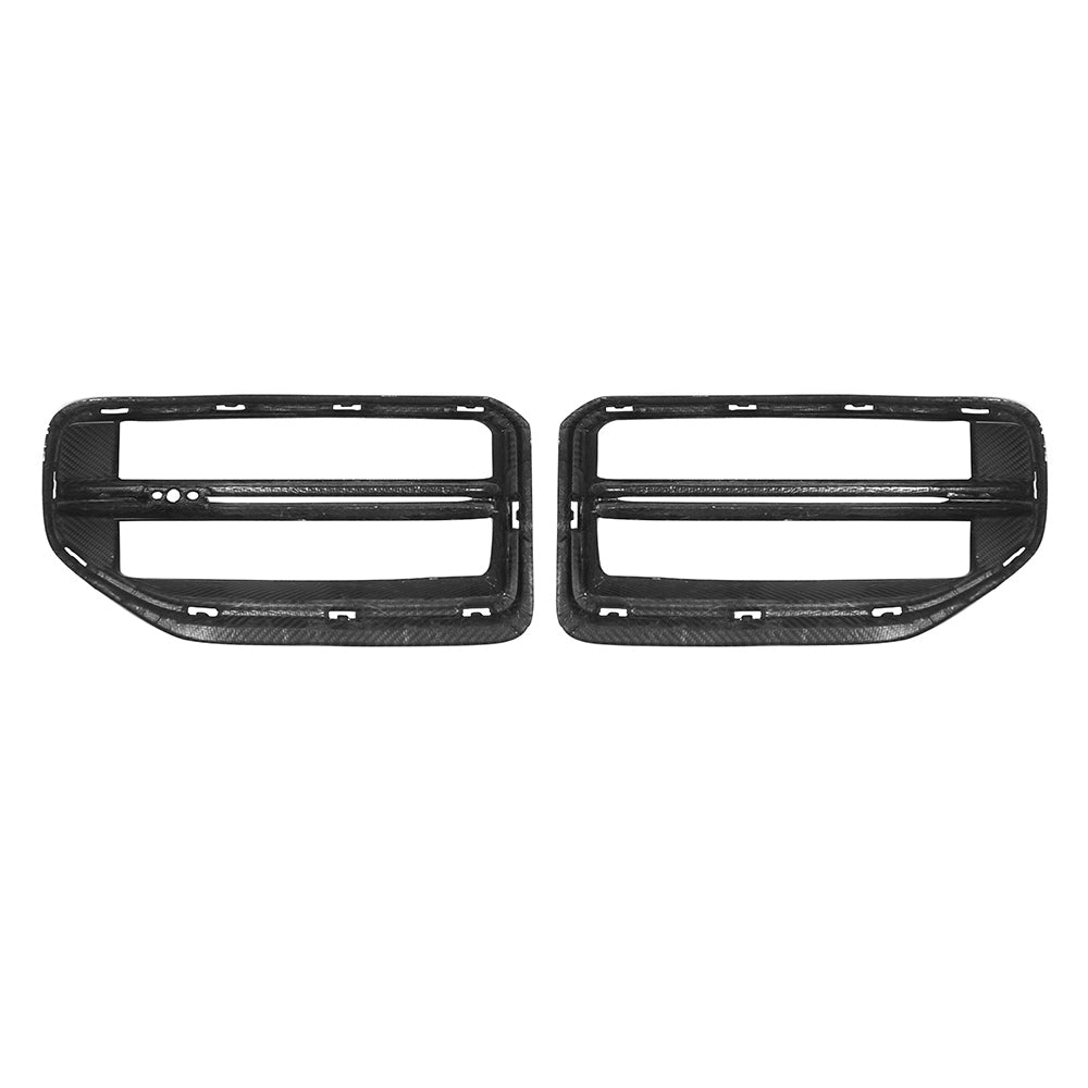 SOOQOO BMW M2 G87 carbon fibre grille - front three-quarter view