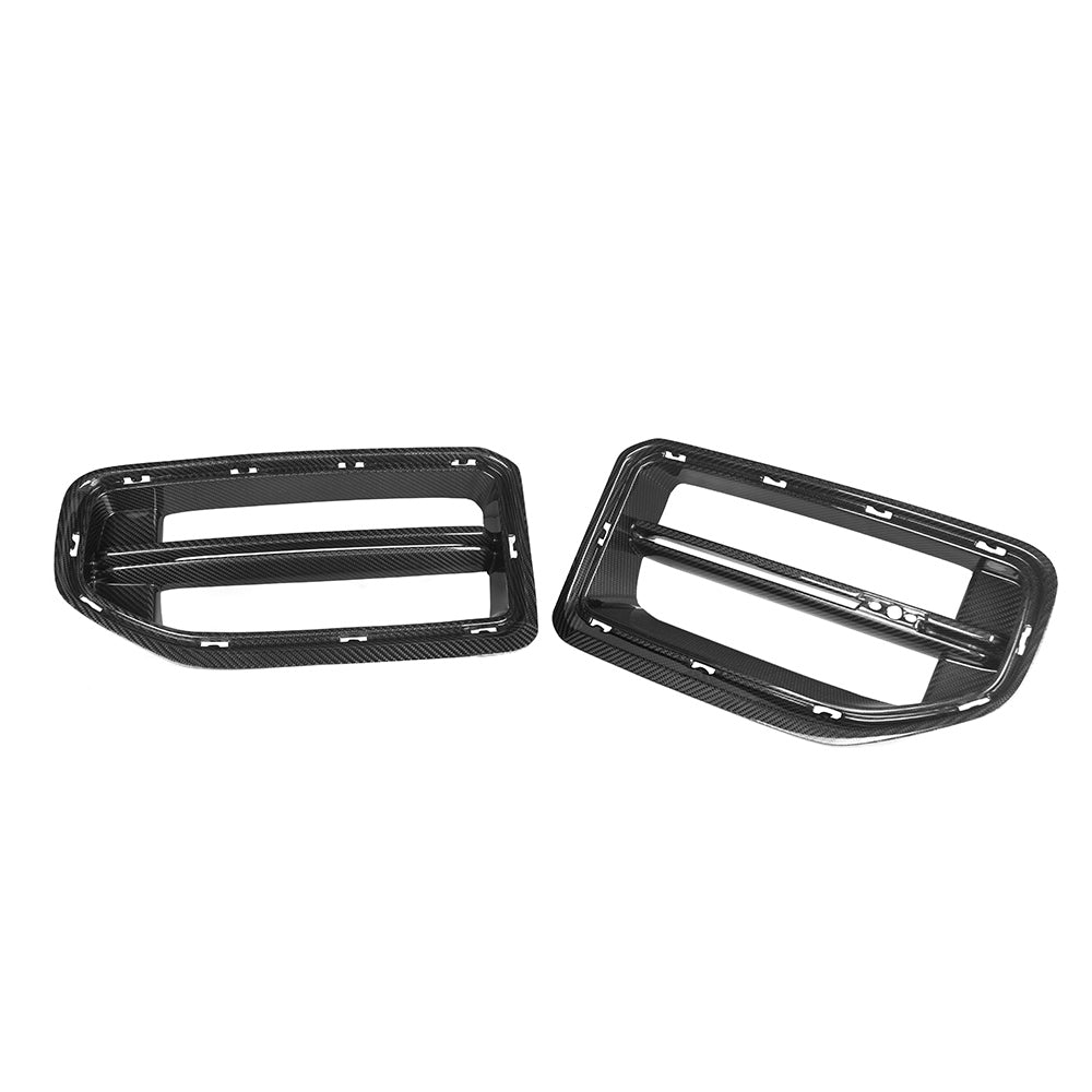 SOOQOO BMW M2 G87 carbon fibre grille - installation fitment view