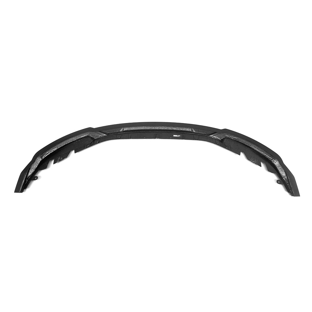 SOOQOO BMW M2 G87 carbon fibre front splitter - detail shot of mounting points