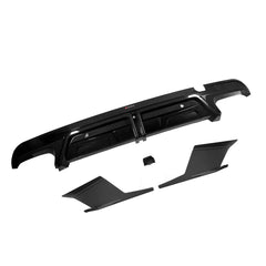 SOOQOO BMW X5M F95 carbon fibre rear diffuser - side profile view