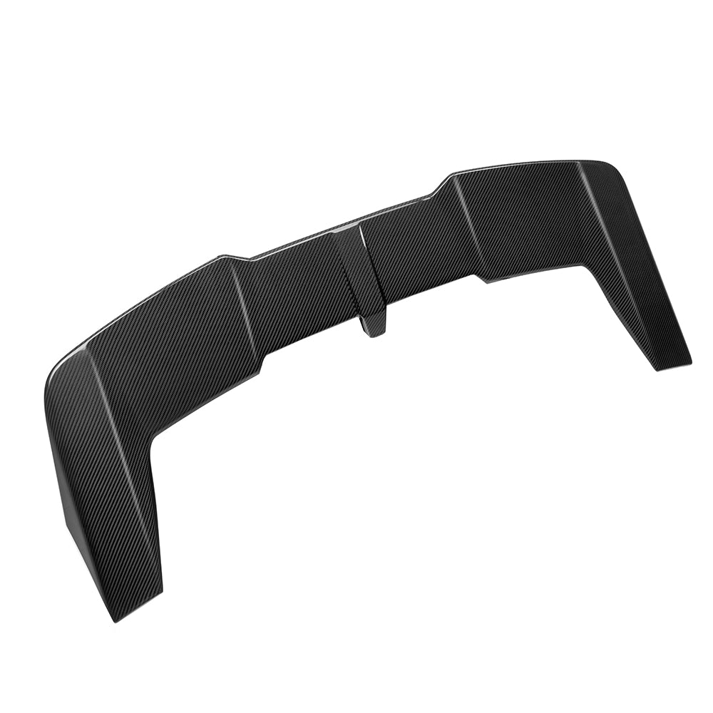 SOOQOO BMW M5 G99 carbon fibre spoiler - front three-quarter view