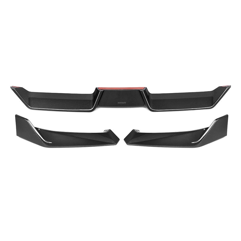 SOOQOO BMW X6 G06 carbon fibre front splitter - installation fitment view