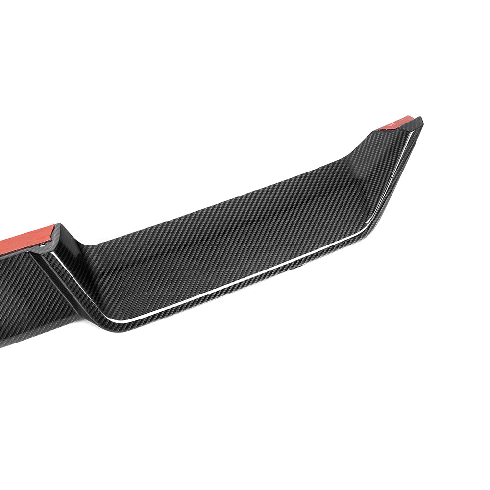 SOOQOO BMW X6 G06 carbon fibre front splitter - front three-quarter view