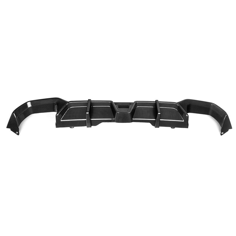SOOQOO BMW X4 G02 carbon fibre rear diffuser - installation fitment view