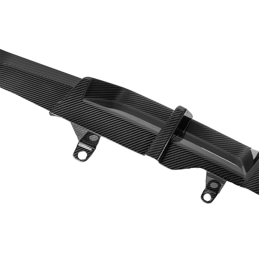 SOOQOO BMW X4 G02 carbon fibre rear diffuser - full vehicle shot with part installed