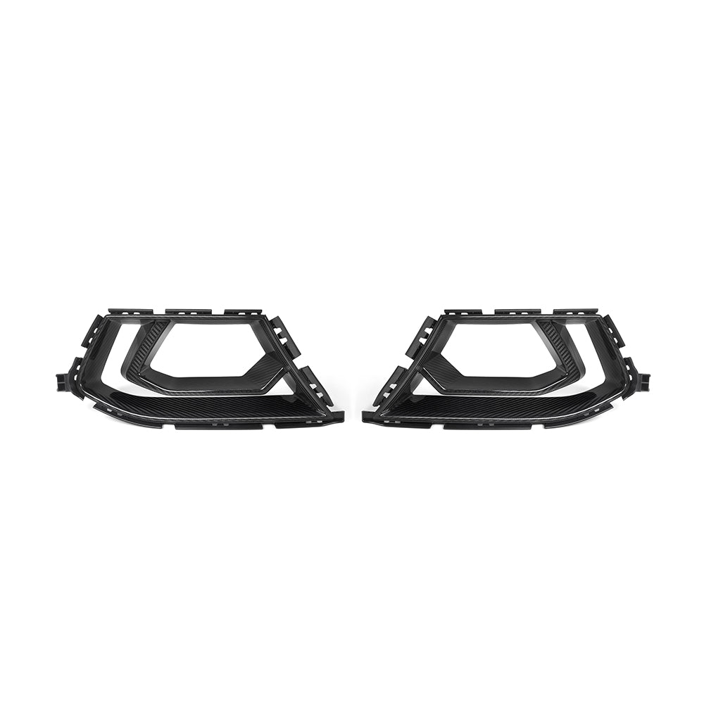 SOOQOO BMW M3 G80 carbon fibre front duct - front three-quarter view