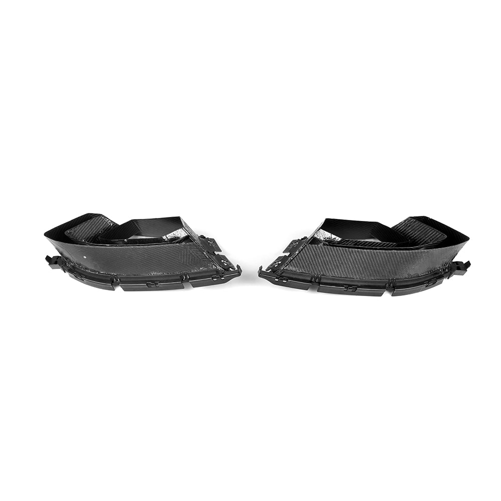 SOOQOO BMW M3 G80 carbon fibre front duct - front three-quarter view