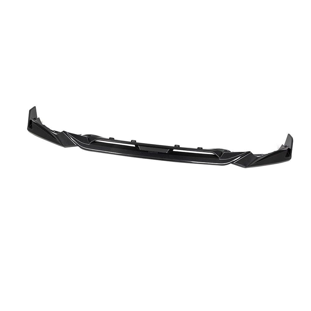 SOOQOO BMW X5 G05 carbon fibre front splitter - detail shot of mounting points