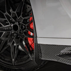 SOOQOO BMW M3 G80 carbon fibre carbon trim - close-up of carbon fibre weave detail