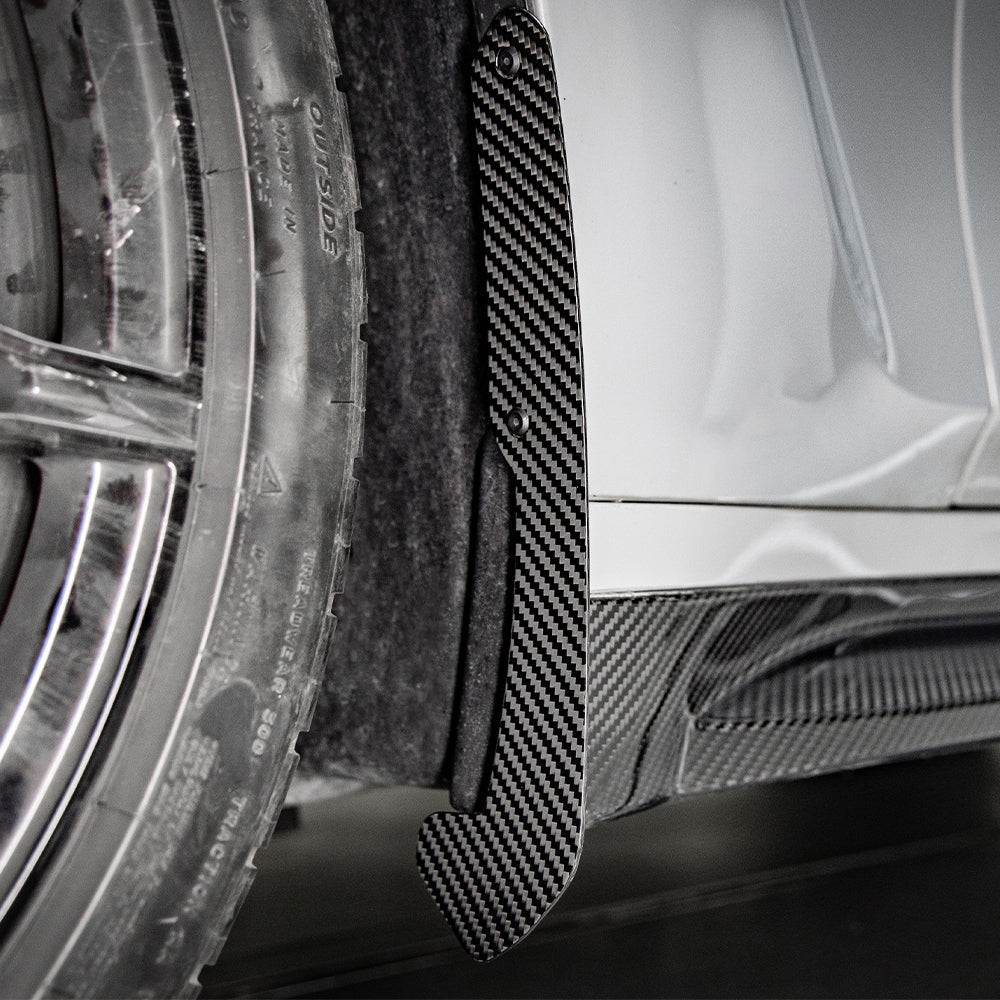 SOOQOO BMW M3 G80 carbon fibre carbon trim - top-down view showing panel alignment
