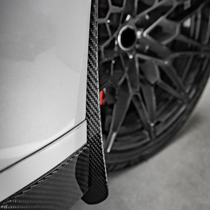 SOOQOO BMW M3 G80 carbon fibre carbon trim - full vehicle shot with part installed