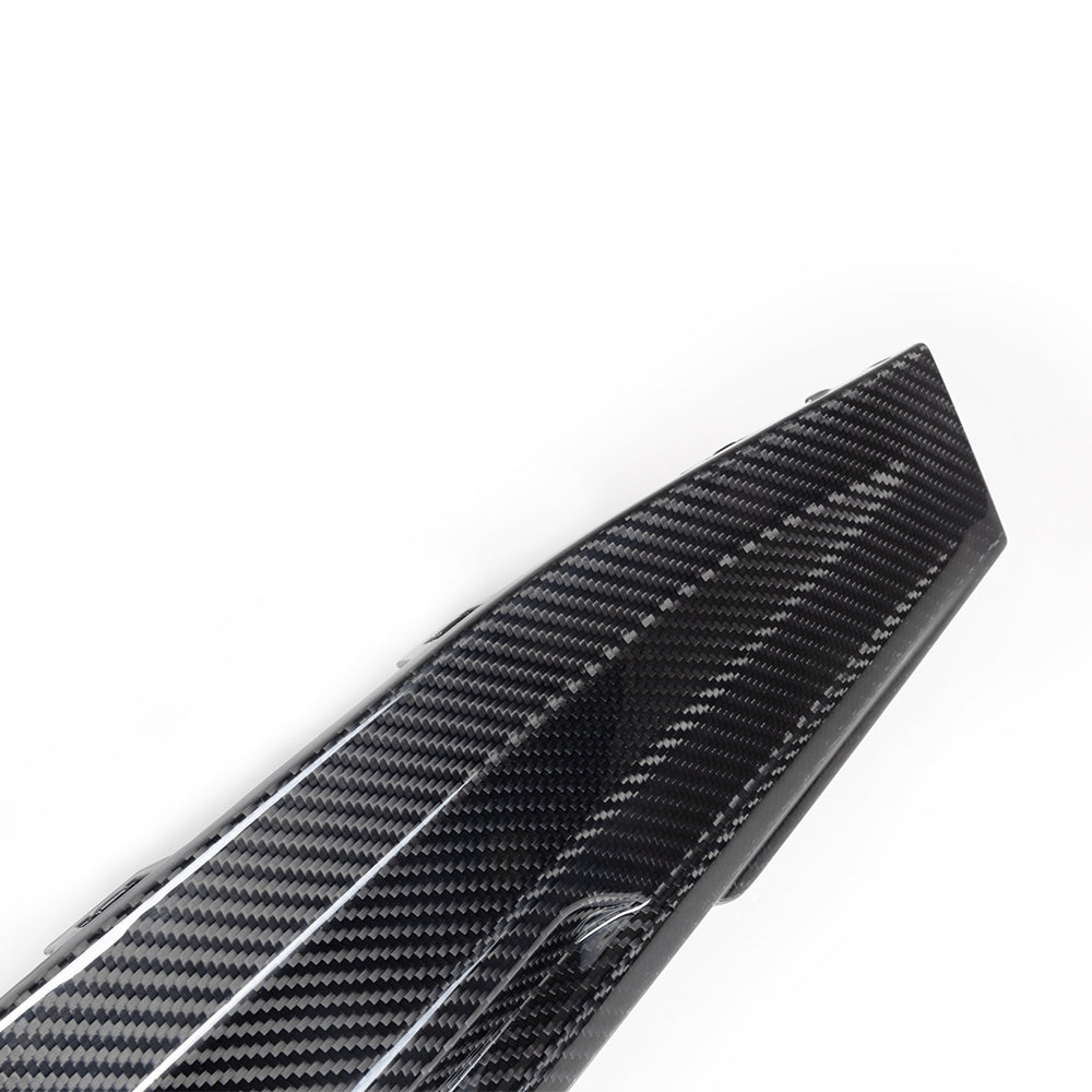 SOOQOO BMW M3 G80 carbon fibre rear diffuser - installation fitment view