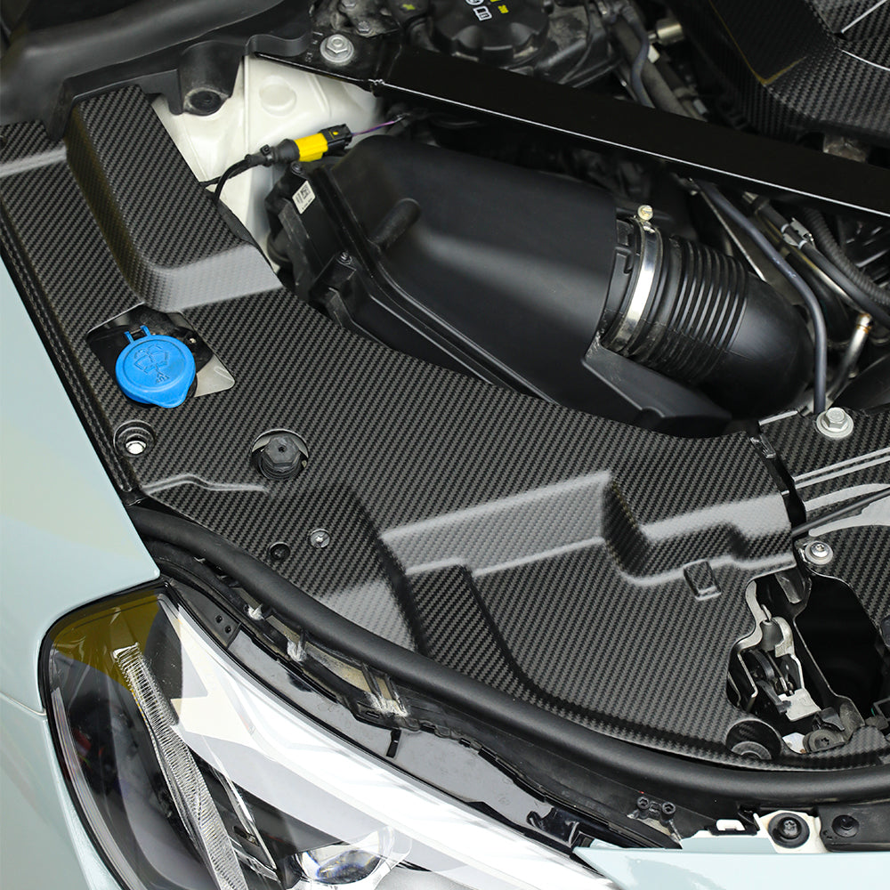 SOOQOO BMW M2 G87 carbon fibre carbon trim - rear three-quarter view