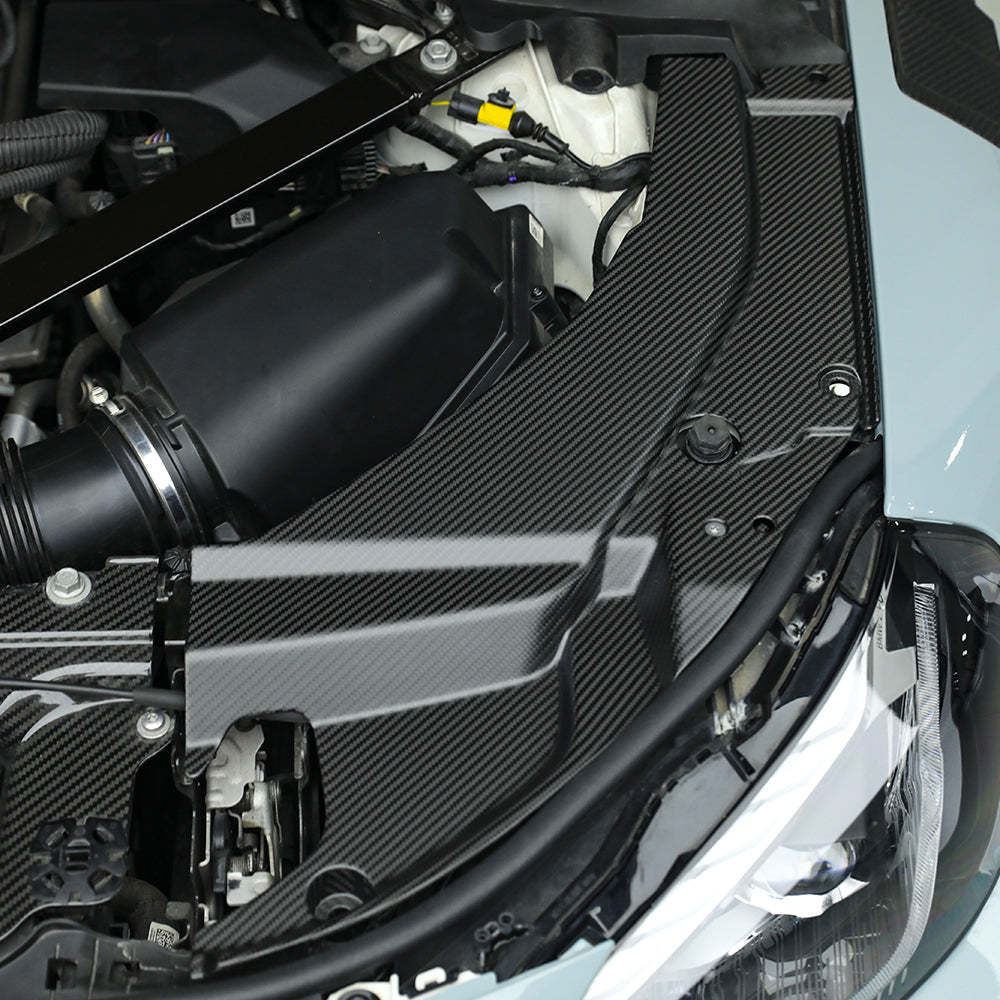 SOOQOO BMW M2 G87 carbon fibre carbon trim - full vehicle shot with part installed