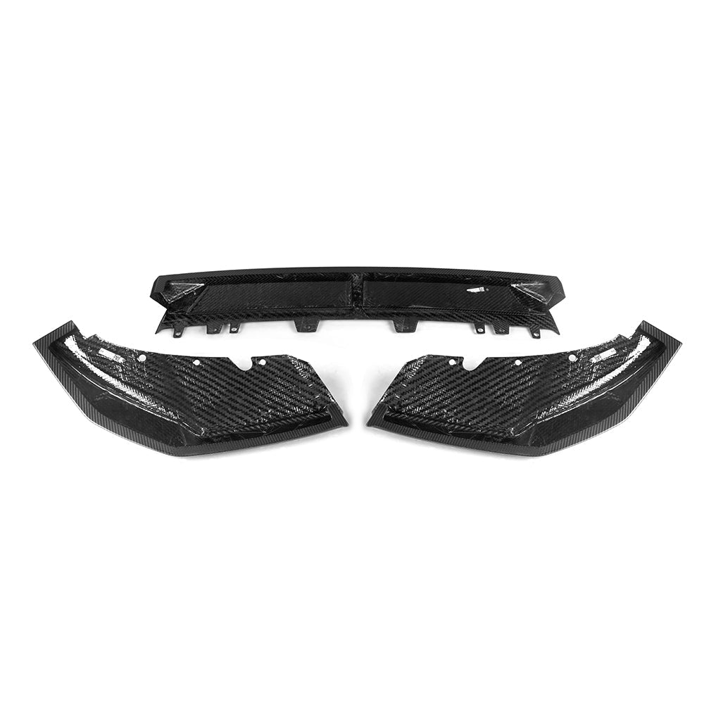 SOOQOO BMW X3M F97 carbon fibre front splitter - detail shot of mounting points