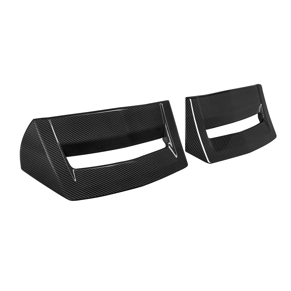 SOOQOO BMW X4M F98 carbon fibre spoiler - top-down view showing panel alignment