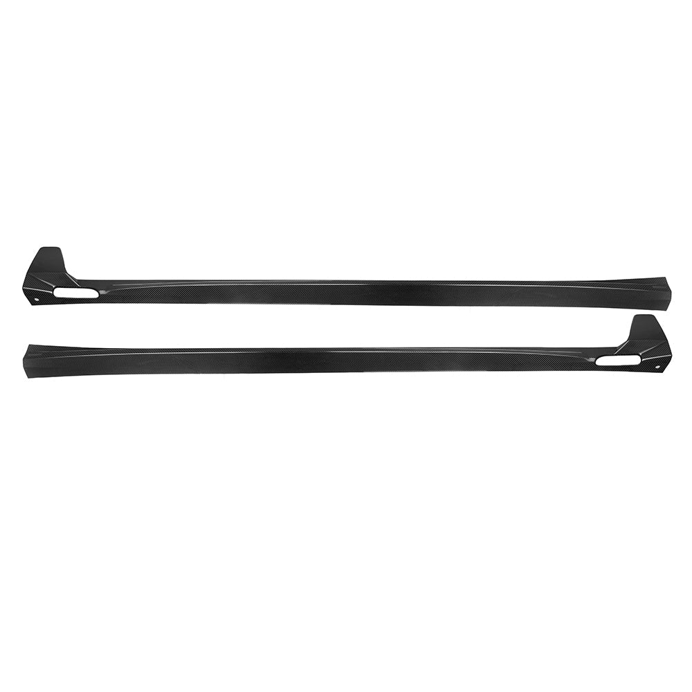 SOOQOO BMW X3M F97 carbon fibre side skirt - side profile view