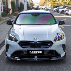 SOOQOO BMW 2 Series F74 carbon fibre front splitter - rear three-quarter view