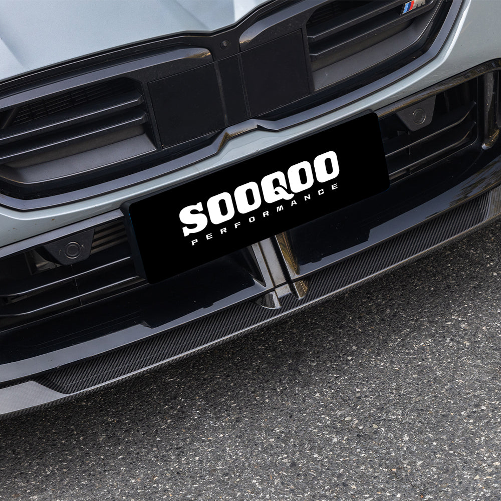 SOOQOO BMW 2 Series F74 carbon fibre front splitter - full vehicle shot with part installed