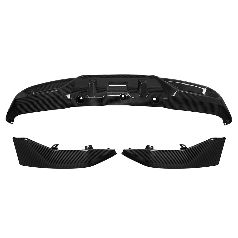 SOOQOO BMW X3 G45 carbon fibre rear diffuser - installation fitment view