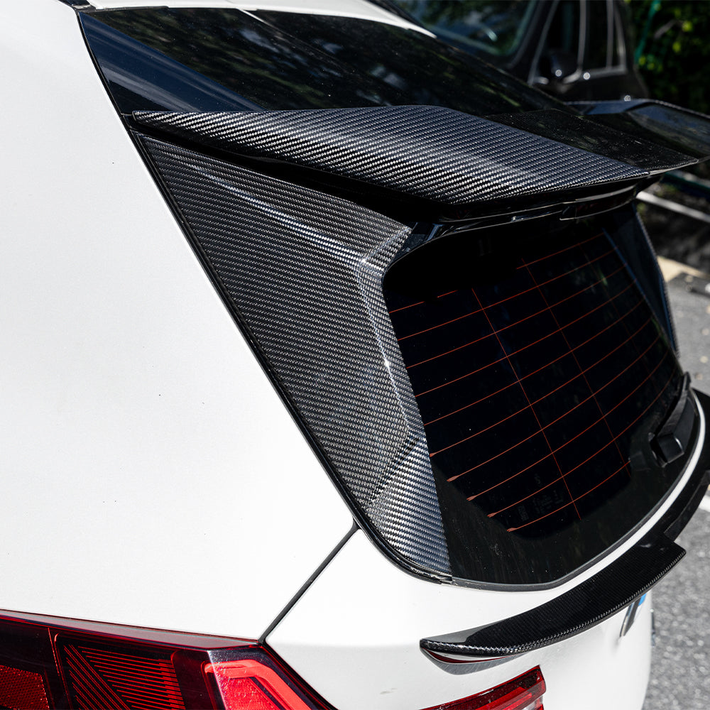 SOOQOO BMW X3 G45 carbon fibre carbon trim - rear three-quarter view