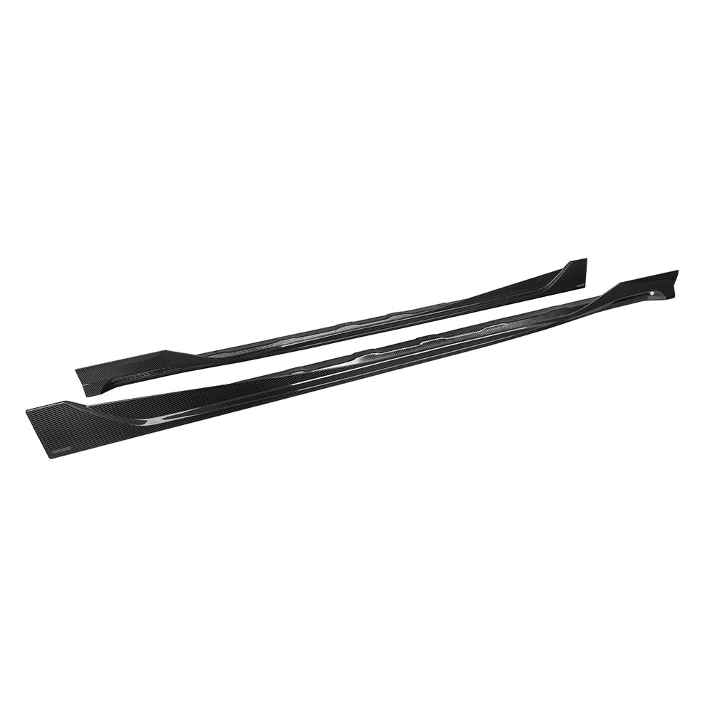 SOOQOO BMW X3 G45 carbon fibre side skirt - installation fitment view